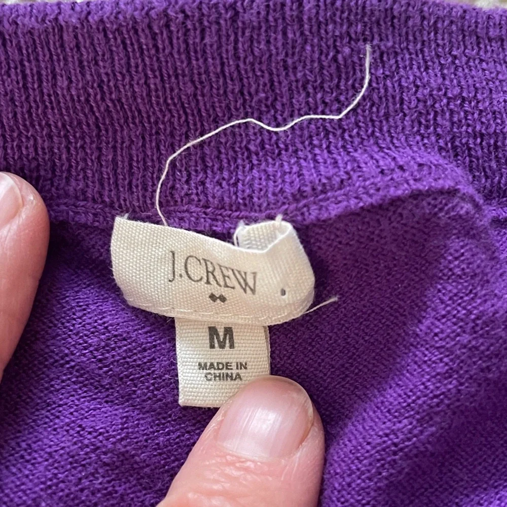 J. Crew Vibrant Purple Crew Neck‎ Sweater